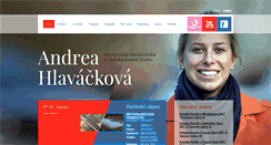 Desktop Screenshot of andreahlavackova.com