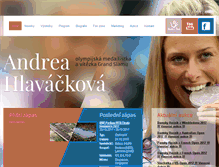 Tablet Screenshot of andreahlavackova.com